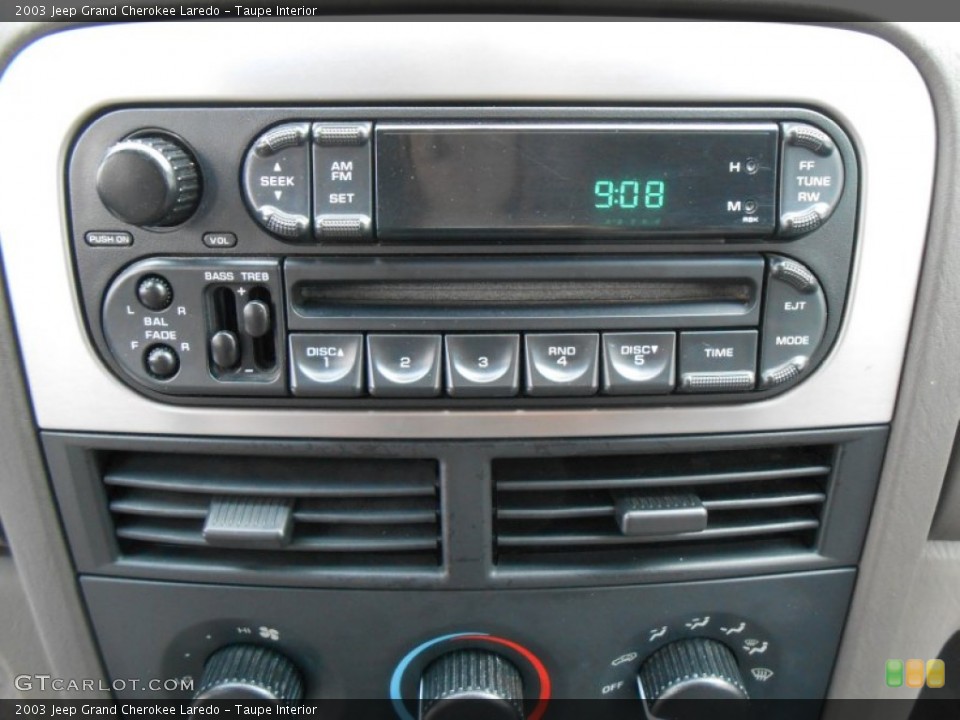 Taupe Interior Audio System for the 2003 Jeep Grand Cherokee Laredo #77471520