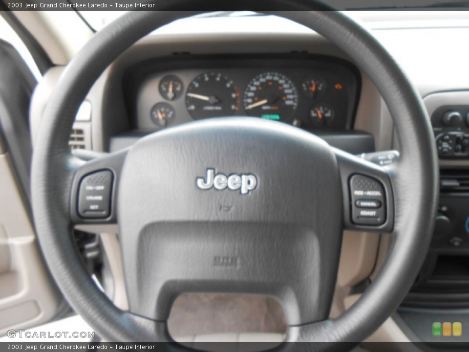 Taupe Interior Steering Wheel for the 2003 Jeep Grand Cherokee Laredo #77471541