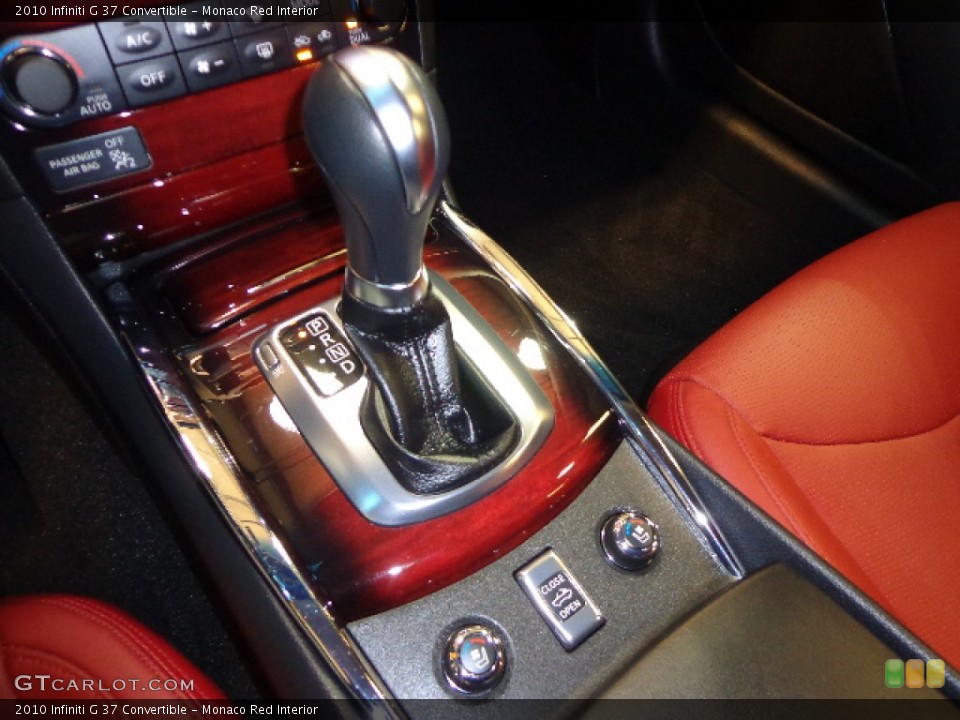 Monaco Red Interior Transmission for the 2010 Infiniti G 37 Convertible #77472069