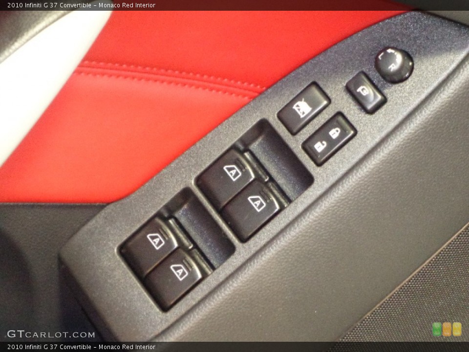Monaco Red Interior Controls for the 2010 Infiniti G 37 Convertible #77472140