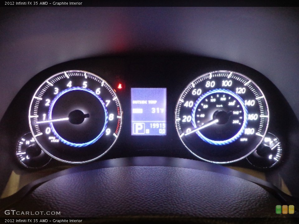 Graphite Interior Gauges for the 2012 Infiniti FX 35 AWD #77472423