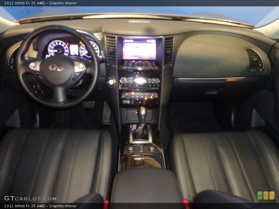 Graphite Interior Dashboard for the 2012 Infiniti FX 35 AWD #77472459