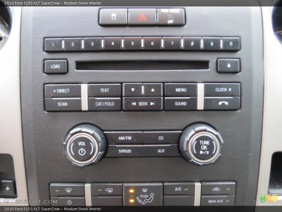 Medium Stone Interior Controls for the 2010 Ford F150 XLT SuperCrew #77472783