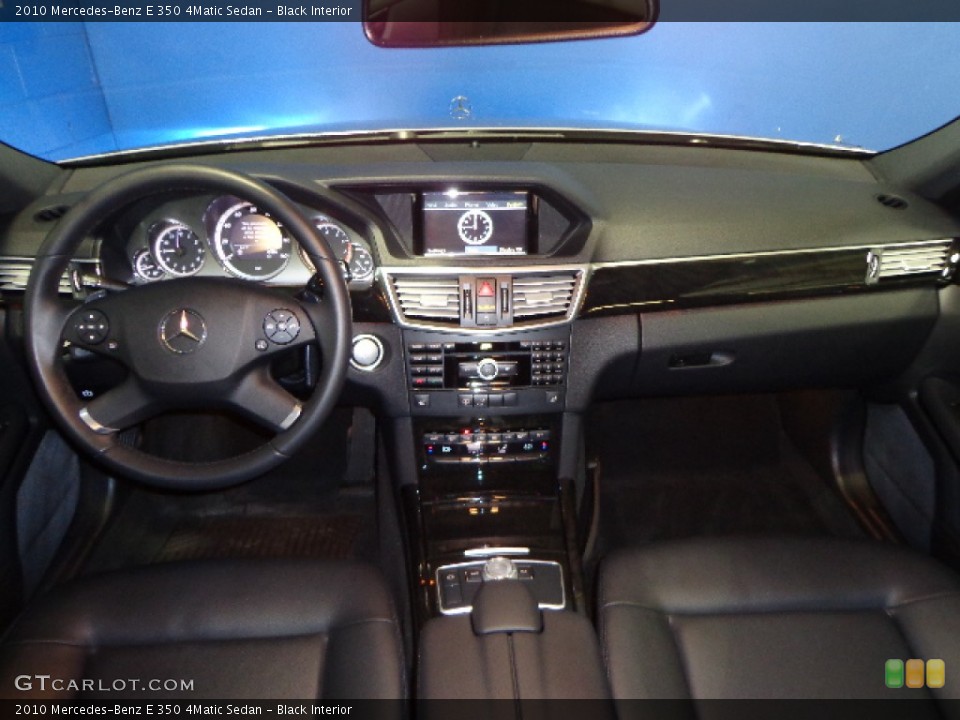 Black Interior Dashboard for the 2010 Mercedes-Benz E 350 4Matic Sedan #77473092
