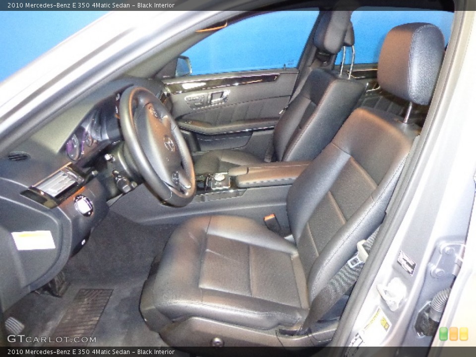 Black Interior Front Seat for the 2010 Mercedes-Benz E 350 4Matic Sedan #77473170