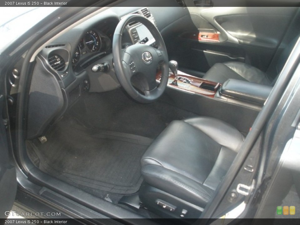 Black Interior Prime Interior for the 2007 Lexus IS 250 #77473407