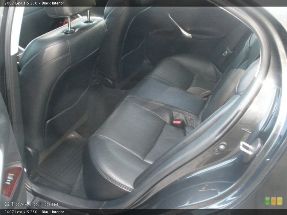 Black Interior Rear Seat for the 2007 Lexus IS 250 #77473446