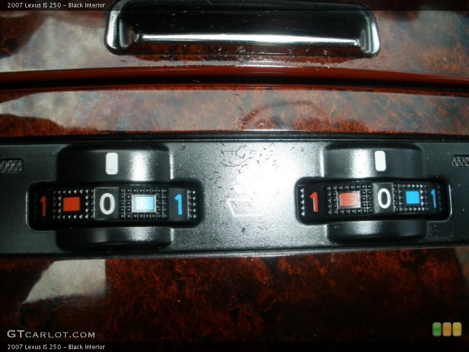 Black Interior Controls for the 2007 Lexus IS 250 #77473476