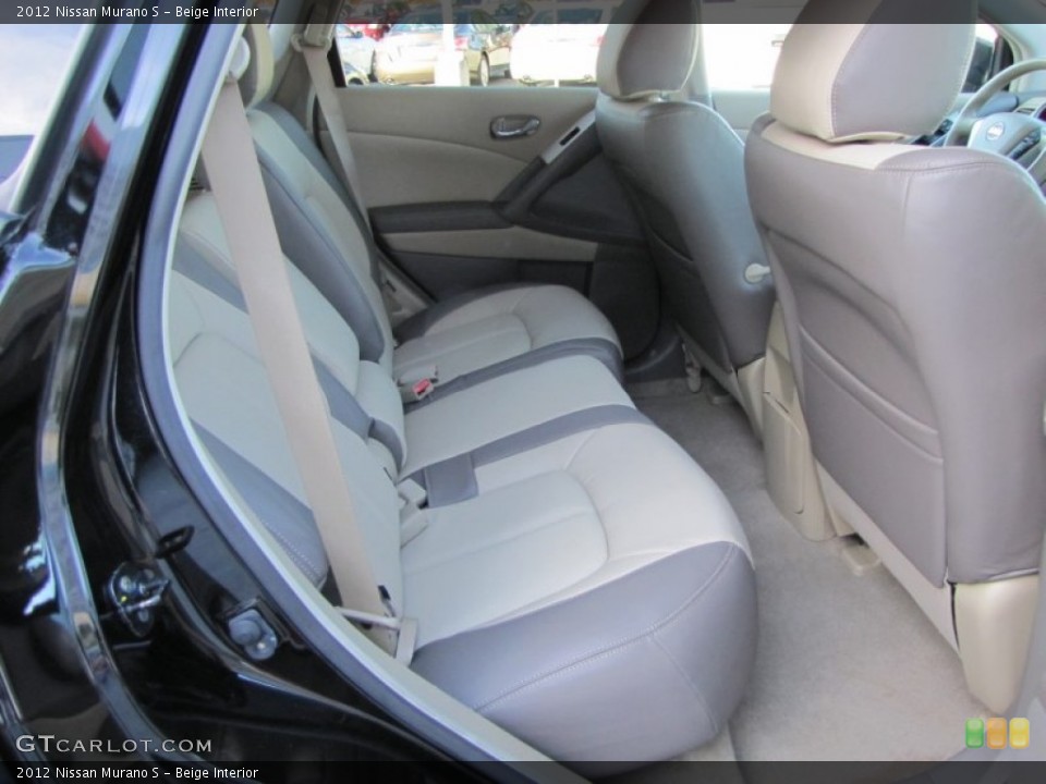 Beige Interior Rear Seat for the 2012 Nissan Murano S #77475318