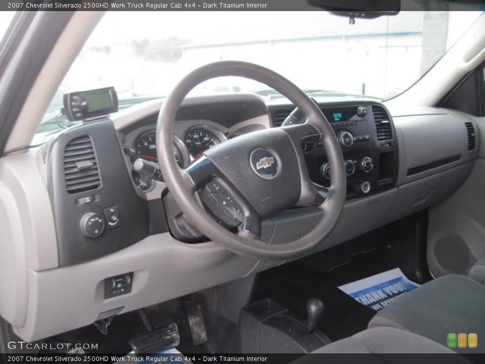 Dark Titanium Interior Dashboard for the 2007 Chevrolet Silverado 2500HD Work Truck Regular Cab 4x4 #77475356