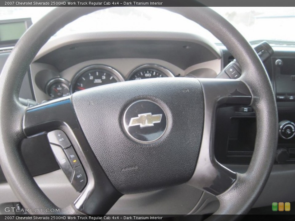 Dark Titanium Interior Steering Wheel for the 2007 Chevrolet Silverado 2500HD Work Truck Regular Cab 4x4 #77475425