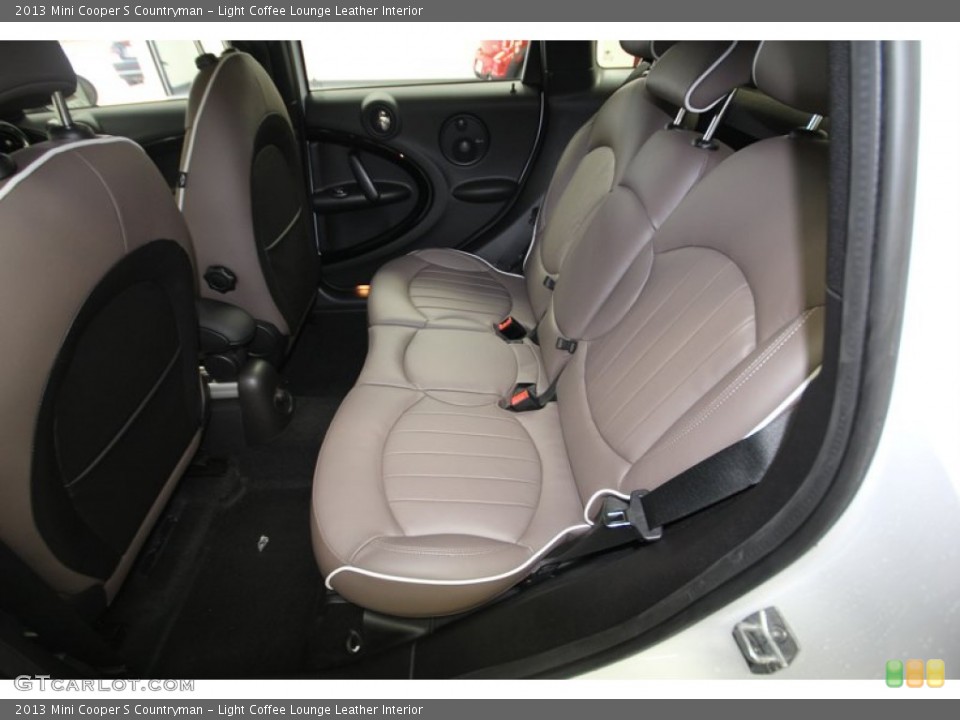 Light Coffee Lounge Leather Interior Rear Seat for the 2013 Mini Cooper S Countryman #77475861