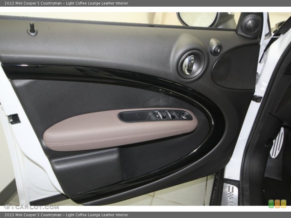 Light Coffee Lounge Leather Interior Door Panel for the 2013 Mini Cooper S Countryman #77475884