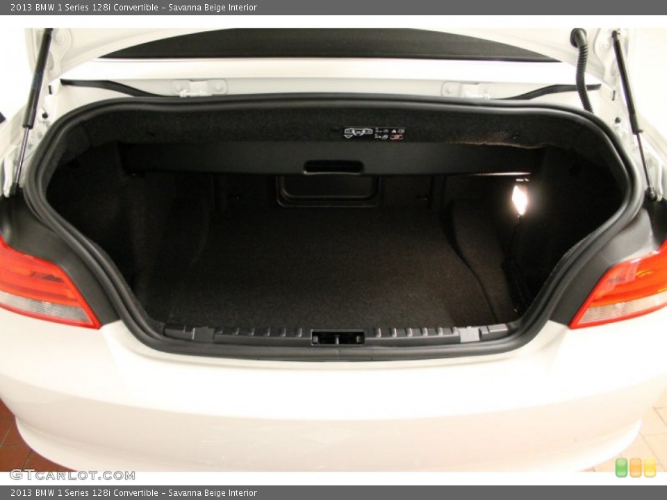 Savanna Beige Interior Trunk for the 2013 BMW 1 Series 128i Convertible #77475995