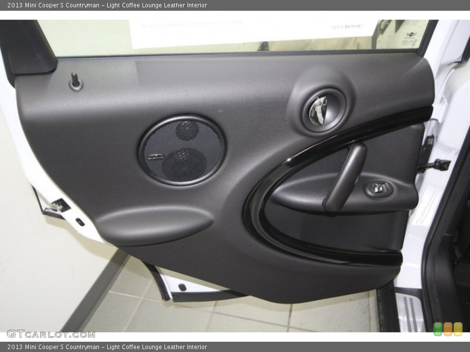Light Coffee Lounge Leather Interior Door Panel for the 2013 Mini Cooper S Countryman #77476118