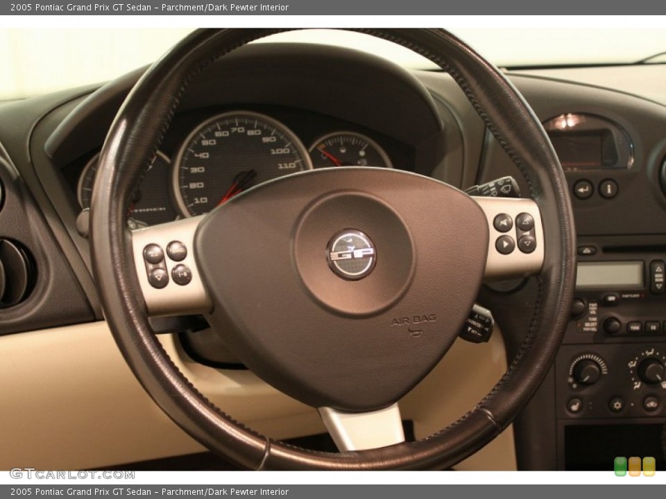 Parchment/Dark Pewter Interior Steering Wheel for the 2005 Pontiac Grand Prix GT Sedan #77476667
