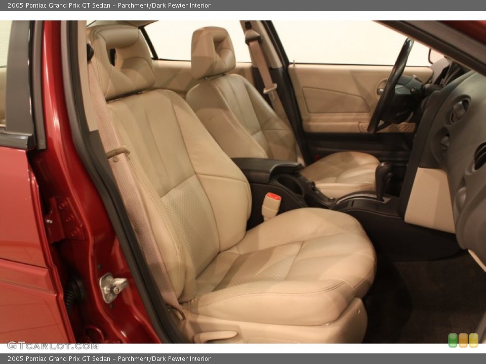 Parchment/Dark Pewter Interior Front Seat for the 2005 Pontiac Grand Prix GT Sedan #77476795