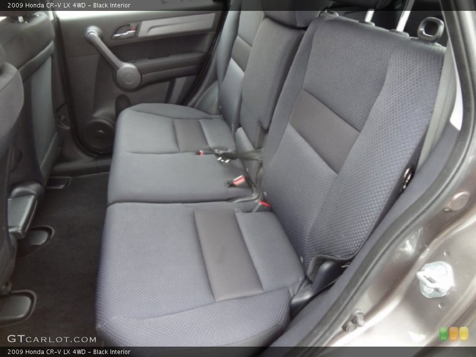 Black Interior Rear Seat for the 2009 Honda CR-V LX 4WD #77477978