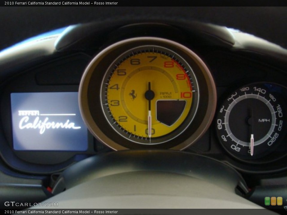 Rosso Interior Gauges for the 2010 Ferrari California  #77479487