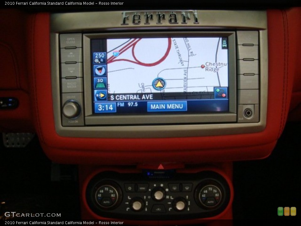 Rosso Interior Navigation for the 2010 Ferrari California  #77479524