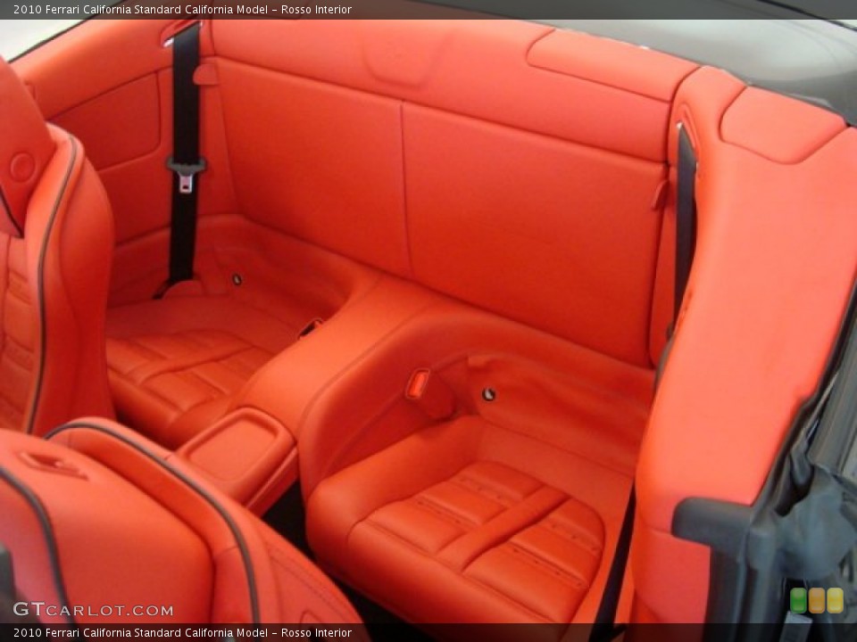 Rosso Interior Rear Seat for the 2010 Ferrari California  #77479592