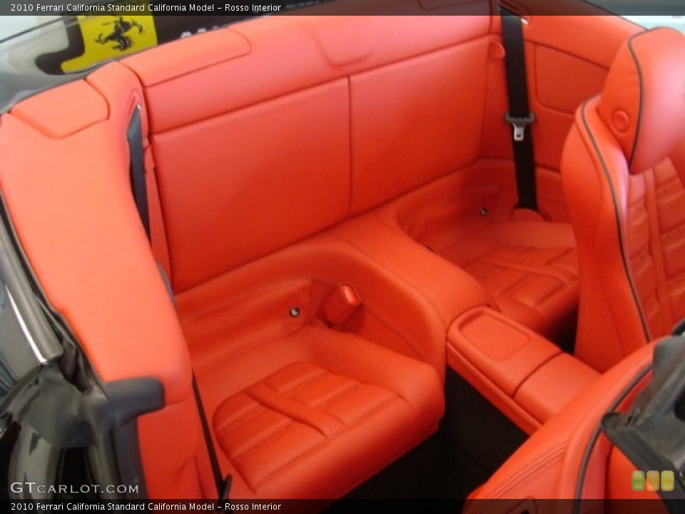 Rosso Interior Rear Seat for the 2010 Ferrari California  #77479651