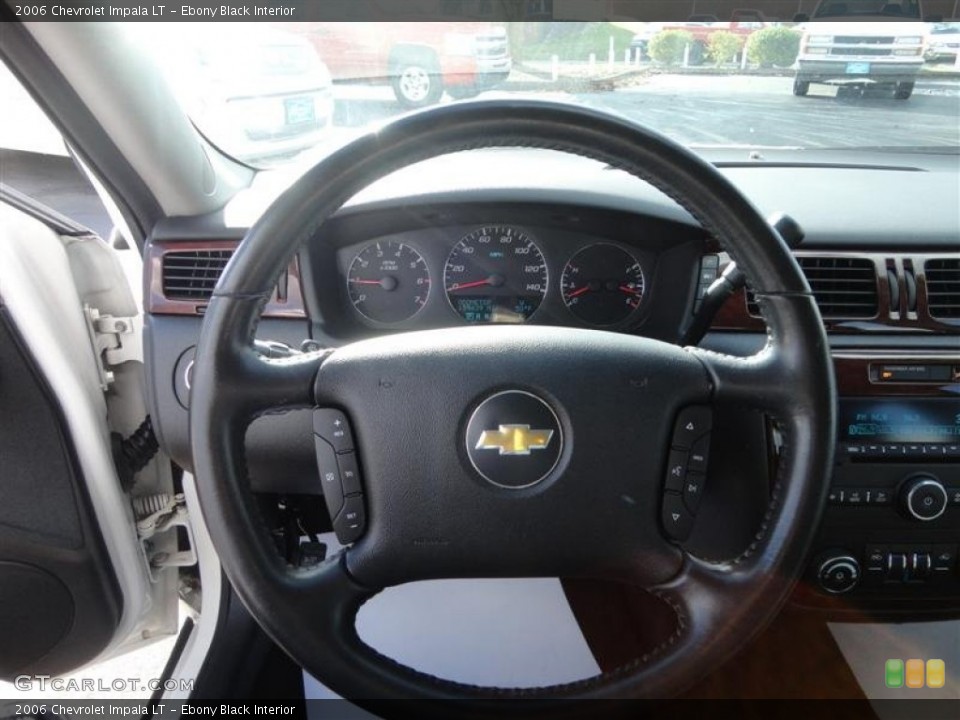 Ebony Black Interior Steering Wheel for the 2006 Chevrolet Impala LT #77479994