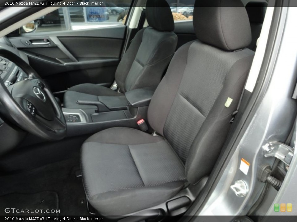Black Interior Front Seat for the 2010 Mazda MAZDA3 i Touring 4 Door #77480105