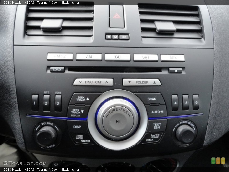 Black Interior Controls for the 2010 Mazda MAZDA3 i Touring 4 Door #77480313