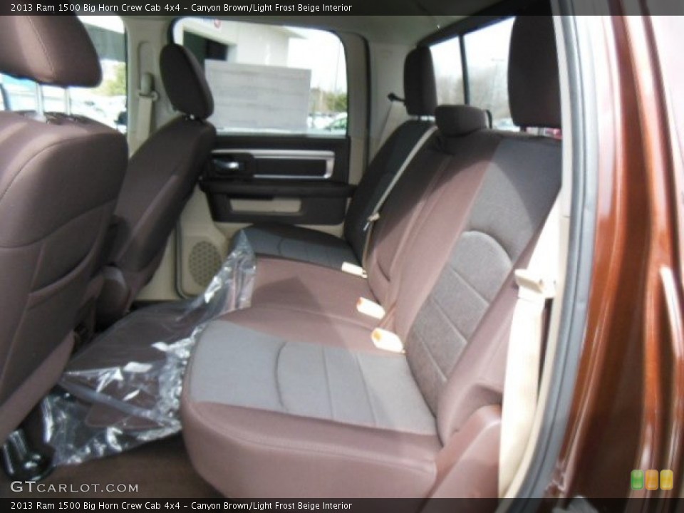 Canyon Brown/Light Frost Beige Interior Rear Seat for the 2013 Ram 1500 Big Horn Crew Cab 4x4 #77481444