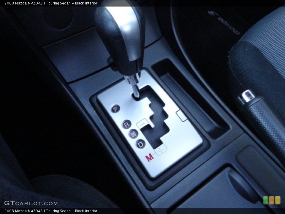 Black Interior Transmission for the 2008 Mazda MAZDA3 i Touring Sedan #77482020