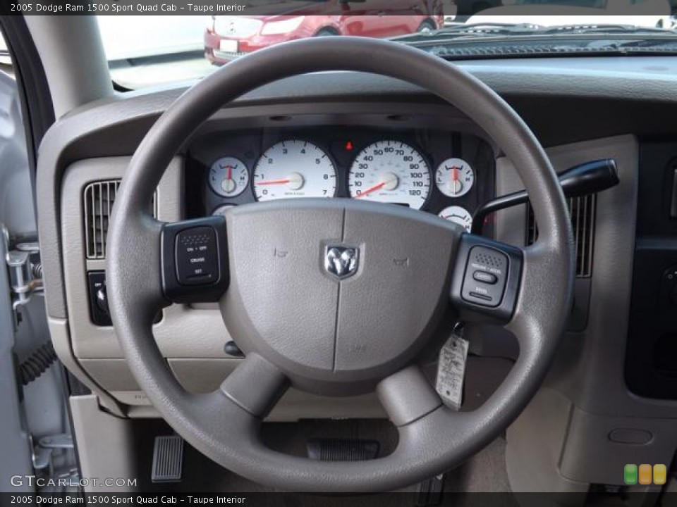 Taupe Interior Steering Wheel for the 2005 Dodge Ram 1500 Sport Quad Cab #77482433
