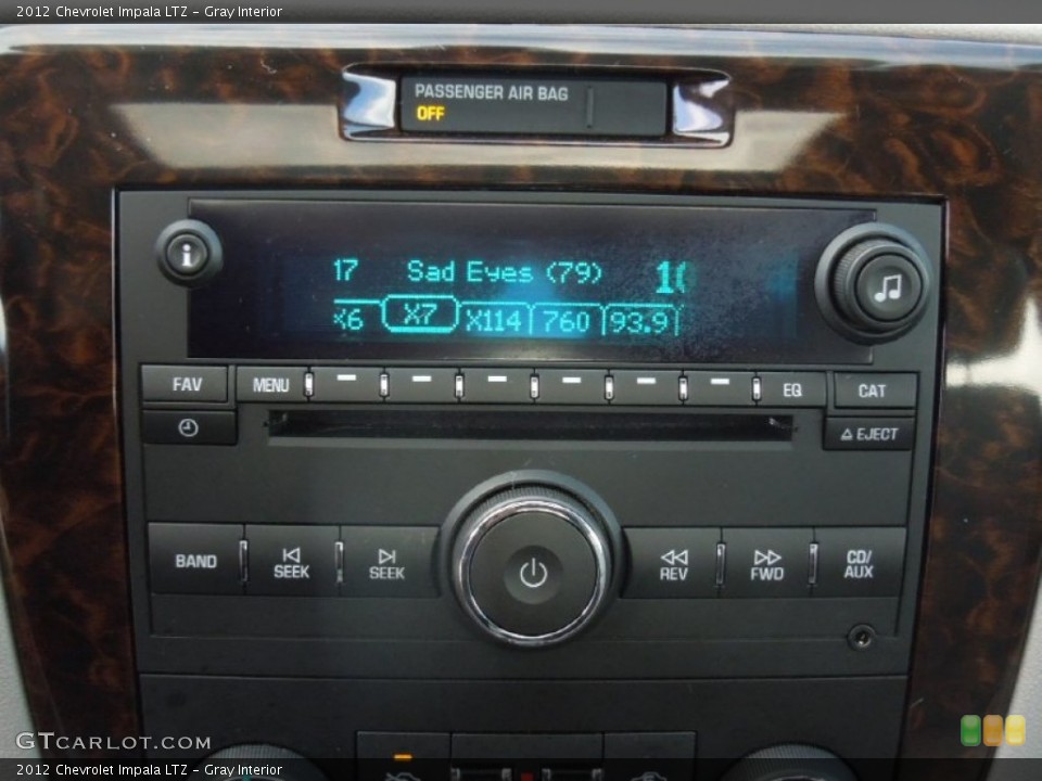 Gray Interior Audio System for the 2012 Chevrolet Impala LTZ #77483402