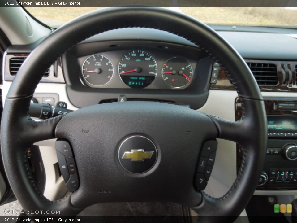 Gray Interior Steering Wheel for the 2012 Chevrolet Impala LTZ #77483426