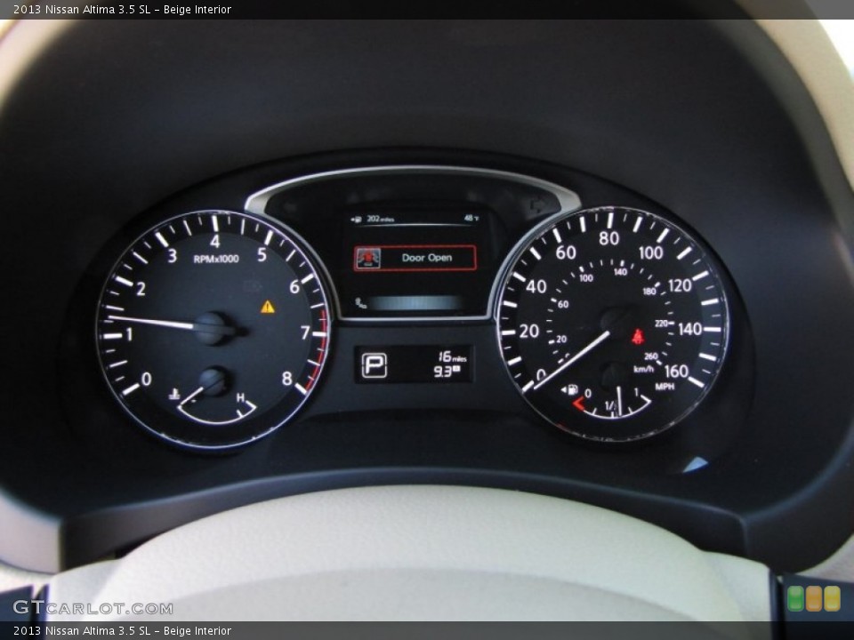 Beige Interior Gauges for the 2013 Nissan Altima 3.5 SL #77484023