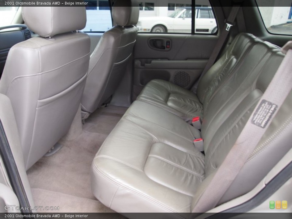 Beige Interior Rear Seat for the 2001 Oldsmobile Bravada AWD #77484080