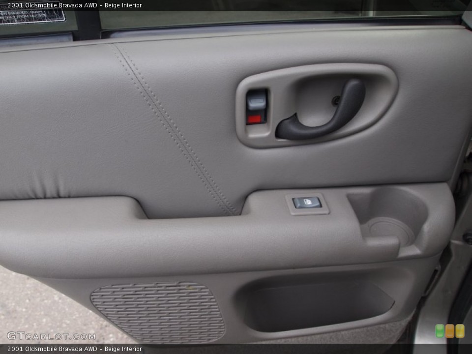 Beige Interior Door Panel for the 2001 Oldsmobile Bravada AWD #77484110