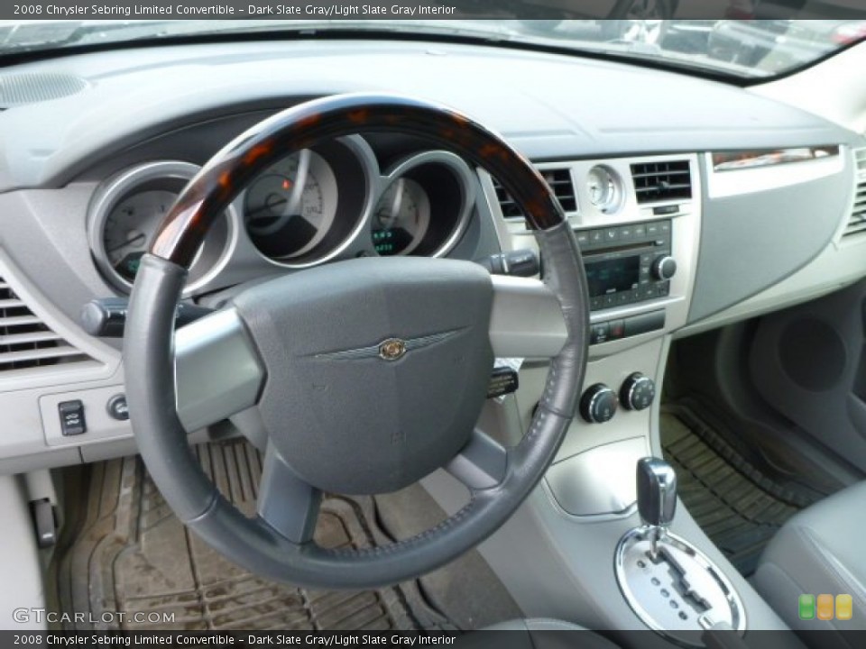 Dark Slate Gray/Light Slate Gray Interior Dashboard for the 2008 Chrysler Sebring Limited Convertible #77484141