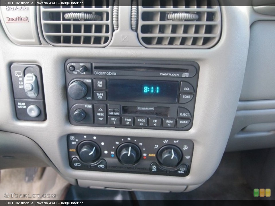 Beige Interior Controls for the 2001 Oldsmobile Bravada AWD #77484204