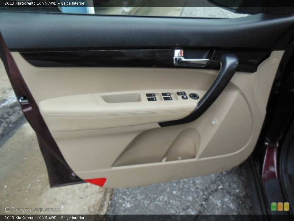 Beige Interior Door Panel for the 2013 Kia Sorento LX V6 AWD #77484566