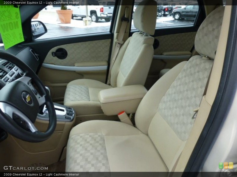Light Cashmere Interior Front Seat for the 2009 Chevrolet Equinox LS #77485094