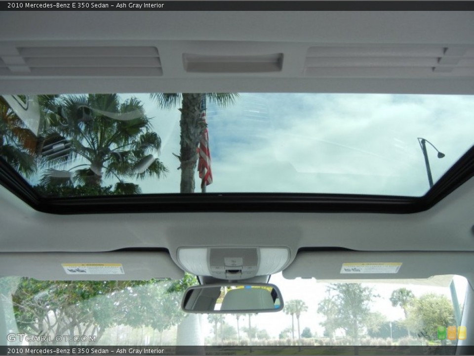 Ash Gray Interior Sunroof for the 2010 Mercedes-Benz E 350 Sedan #77485182