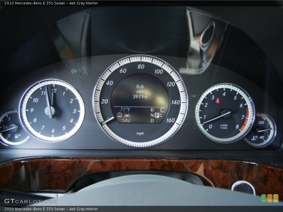 Ash Gray Interior Gauges for the 2010 Mercedes-Benz E 350 Sedan #77485262