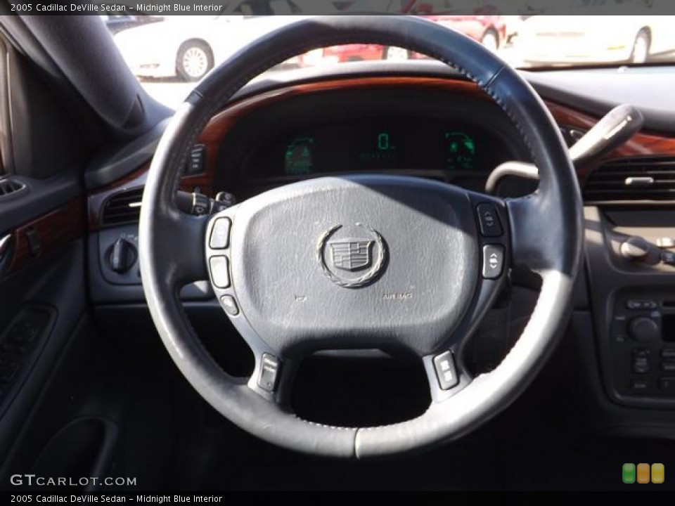 Midnight Blue Interior Steering Wheel for the 2005 Cadillac DeVille Sedan #77485301