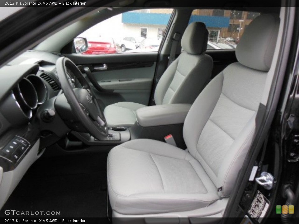 Black Interior Front Seat for the 2013 Kia Sorento LX V6 AWD #77485418