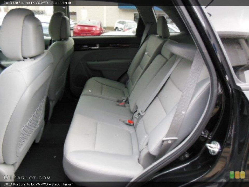 Black Interior Rear Seat for the 2013 Kia Sorento LX V6 AWD #77485448