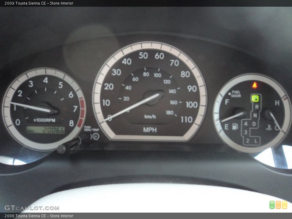 Stone Interior Gauges for the 2009 Toyota Sienna CE #77485565