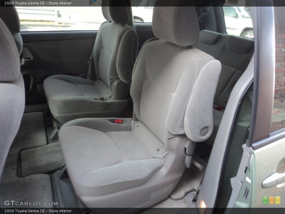 Stone Interior Rear Seat for the 2009 Toyota Sienna CE #77485951