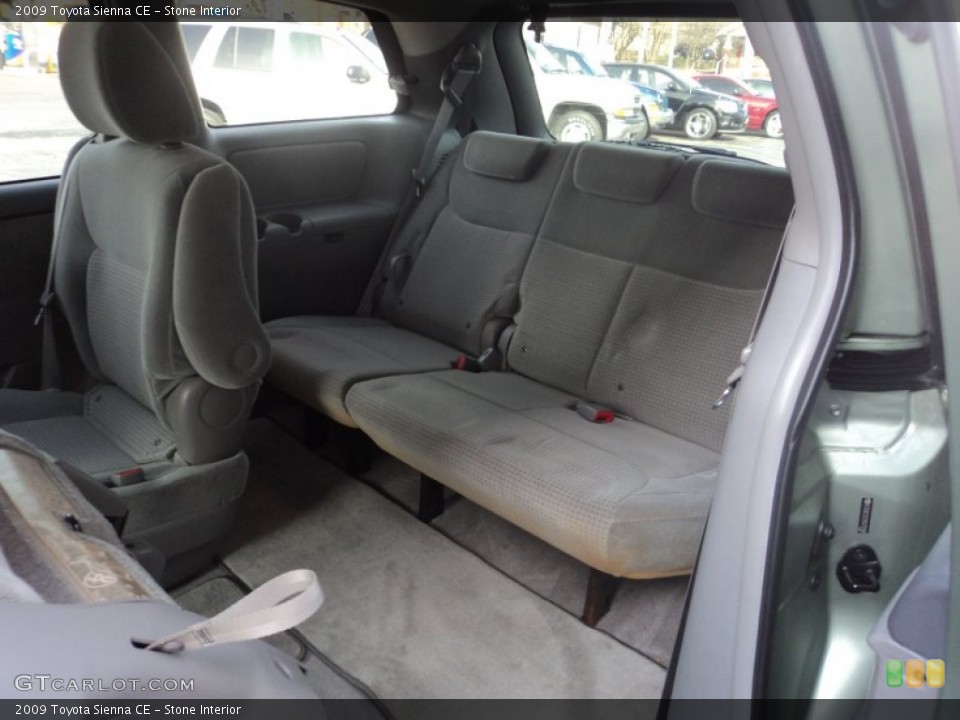 Stone Interior Rear Seat for the 2009 Toyota Sienna CE #77485976