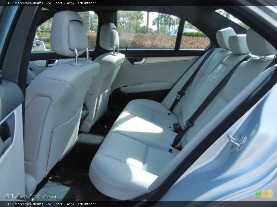 Ash/Black Interior Rear Seat for the 2013 Mercedes-Benz C 250 Sport #77486835